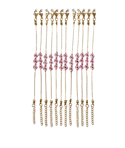 DAFNI – Bracelets en macramé faits main de style bohème variés avec perles œil porte-bonheur – Cadeaux promotionnels originaux - Product Image 4