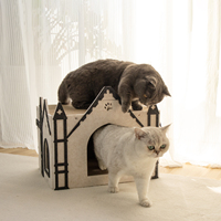 Usine nouveau Design cathédrale chat griffoir maison papier ondulé chat griffoir lits jouets fournitures pour animaux de compagnie