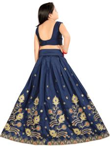 Lehenga Choli Dupatta Shoryam pour filles, entièrement cousu, de qualité supérieure, tendance |   Vêtements pour enfants pour fêtes et mariages |   Robe traditionnelle indienne longue jusqu'au sol - Product Image 5