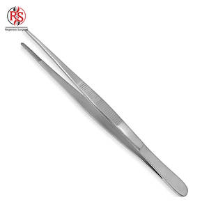 Pince chirurgicale manuelle de haute qualité en acier inoxydable de 8 pouces, à pointe dentelée, pour tissus, kit hospitalier - Product Image 1