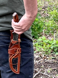 Couteau de chasse à lame fixe de haute qualité Couteau de camping en plein air bon marché avec gaine en cuir pour les détaillants - Product Image 4