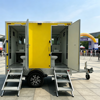 Unité Sanitaire Optimisée pour l'Espace, pour Marchés Temporaires et Projets de Construction de Groupes Extérieurs, Toilettes Mobiles