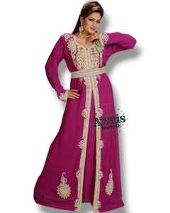 Kaftan brodé de Dubaï 2025, modeste, ouvert, avec hijab assorti, pour femmes musulmanes, islamique, Ramadan, uni, léger, longueur au sol, taille plus - Product Image 3