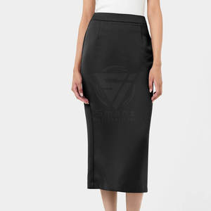 Conjunto de Blazer y Falda Lápiz de Manga Larga para Mujer, 100% Algodón, Transpirable, Traje de Negocios, Ropa de Oficina - Product Image 5