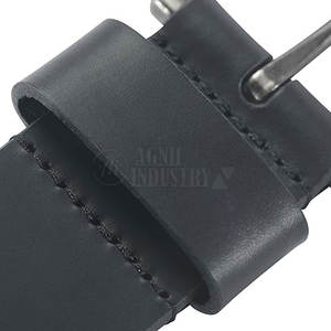 Ceinture en cuir à boucle en acier décontractée sur mesure - Ceintures en cuir de vache durables, écologiques et respirantes pour la vente en gros et en ligne - Product Image 5