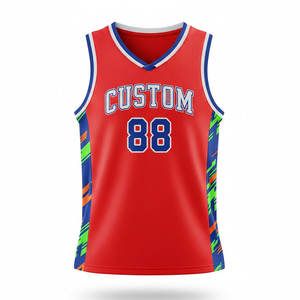 เสื้อทีมบาสเก็ตบอลชายแบบสั่งทำพิเศษ พร้อมกราฟิก ชื่อ และหมายเลข  แบบซับลิเมชั่น น้ำหนักเบา สำหรับนักกีฬา - Product Image 1