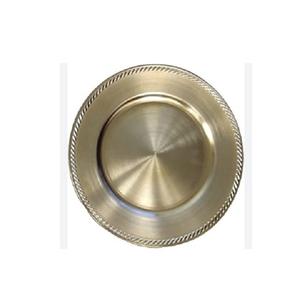 Plaque de chargeur de table en acier inoxydable et plaques de chargeur en acier miroir pour mariage et fête - Product Image 5