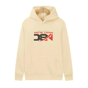 20% poliéster 80% Algodón hombros caídos pulóveres estilo cruzado sobre el cuello dobladillo acanalado y puños polvo verde Sudadera con capucha de gran tamaño. - Product Image 4