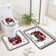 Ensemble de tapis de salle de bain imprimés sur mesure pour salle de bain, rideau de douche antidérapant, tapis de bain - Product Image 2