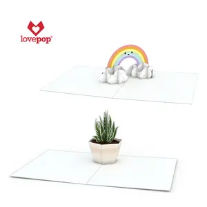 Usine de carton Colibri pour la Saint-Valentin à prix réduit personnalisée de Lovepop Notecard avec enveloppe Nouvelle Idée Qualité personnalisée popup 3d