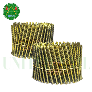 Clavos de bobina de 2-3/4 "con vástago de tornillo liso de 15 grados y cabeza a cuadros Precio competitivo Pistola de clavos neumática Acero hecho en Vietnam - Product Image 5