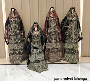 Nuevo diseñador estilo indio bordado pesado trabajo Lehenga Gharara Sharara pakistaní césped trajes para damas fiesta ingenio bajo precio - Product Image 2