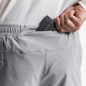 Shorts de jogging en polyester à séchage rapide avec logo personnalisé, vêtements de sport actifs pour la course à pied, entraînement, fitness, shorts de sport pour hommes, salle de sport, entraînement, avec poches - Product Image 3