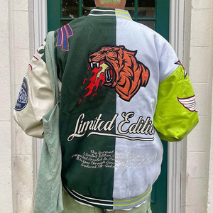 Personalizado Casual Hombres Streetwear Cool Varsity Hombres Chaquetas Cuero Versity Universidad Bomber Chaqueta DE LA Universidad para los hombres - Product Image 4