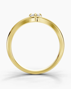 แหวนหมั้นเพชรทรงลูกแพร์ 18K ทองคำแท้ 2 กะรัต พร้อมใบรับรอง แหวนแต่งงานพลอยยั่งยืนสำหรับเธอ เครื่องประดับสุดโรแมนติก - Product Image 5