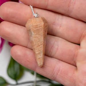 ลูกตุ้มมูนสโตนพีชคุณภาพสูงซื้อออนไลน์ใหม่ดาวอาเกต: ลูกตุ้มมูนสโตนพีชขายส่ง - Product Image 3