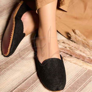 Mocassins pour femmes de couleur personnalisée fabriqués au Pakistan, service OEM, dessus en jute antidérapant, semelle extérieure en cuir véritable, haute qualité, faible MOQ - Product Image 3