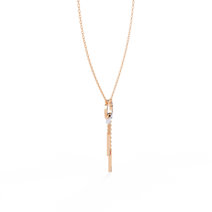 Collar de Oro de 18K con Diamantes Cultivados en Laboratorio para Mujer, Hermosa Pieza de Joyería - Product Image 5