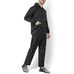 Ensemble coupe-vent à capuche durable avec coupe-vent à capuche en tissu facile à ajuster et à séchage rapide avec bordure réfléchissante pour la visibilité - Product Image 4