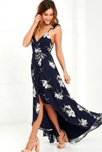 Robe portefeuille longue sexy à imprimé numérique, Style occidental, été, prix bas - Product Image 2