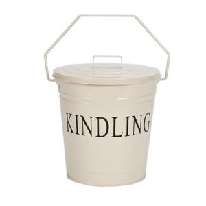 Elegant Decorative Galvanized Metal Iron Pail Bucket with Single Handle Perfect for Luxury Fireplace Accessories - Product Image 6