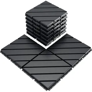 Carreaux de sol extérieurs à emboîtement polis de 12 \ "x 12 \" étanches par tous les temps pour les parcs et les cours Fonction de brique réfractaire - Product Image 1