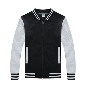 แจ็กเก็ตเบสบอลมีซิปสำหรับผู้ชายเครื่องแบบ100% ผ้าฝ้ายเพื่อสุขภาพเสื้อแจ็คเก็ตกีฬาเบสบอลสำหรับผู้ชาย - Product Image 1