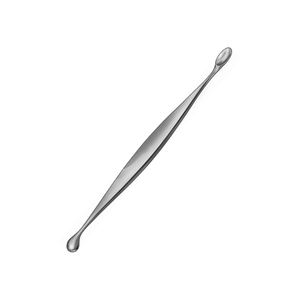 Curette à os sur mesure 170 mm 6.34 pouces Fig 1 largeur 5.2mm Curette chirurgicale à os en acier métallique réutilisable non stérile - Product Image 2