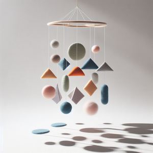 Mobile bébé suspendu en feutre fait main, design abeille fantaisiste, jouet doux, mobile de chambre d'enfant, meilleur mobile de l'Himalaya, caractéristiques captivantes, élégant - Product Image 1