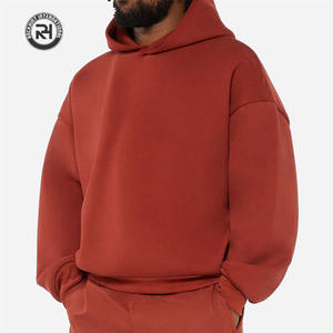 Sudadera con capucha de invierno personalizada para hombre con logotipo de forro polar de algodón transpirable ecológico para ropa de calle deportiva informal al por mayor - Product Image 5