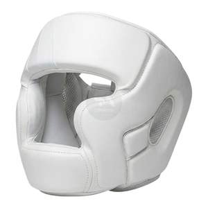Casque de boxe professionnel de style championnat, avec accents dorés, en microfibre, mousse EVA haute densité, léger, pour l'entraînement - Product Image 3