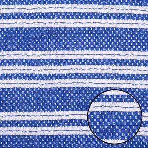 Premium Combed Blue White Embroidered Floral Lightweight Breathable Crochet <b>Fabric</b> for Girls' Apparel & <b>Home</b> Decor - Product Image 2