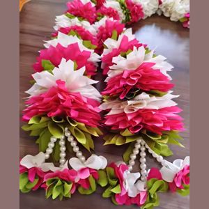 Nhân Tạo Hoa nhài Với Hoa Hồng Trang Trí Hoa Dây Đẹp Màu Đỏ Và Trắng Hoa Vòng Hoa Cho Đám Cưới Và Đảng Trang Trí - Product Image 4