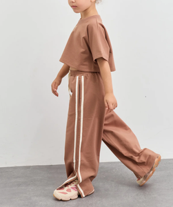 Conjuntos de Ropa para Niñas de Manga Corta con Estampado de Cuadros, Tejido Transpirable de Mezcla de Algodón y Poliéster, Primavera/Otoño Verano 2026, Vietnam OEM ODM - Product Image 4