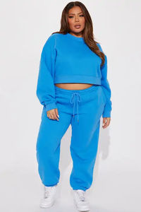 Chaud dernier Style personnalisé couleur unie femmes survêtement fabrication meilleure qualité Fitness Joggers en gros vêtements d'hiver survêtements - Product Image 4