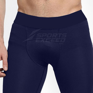 Hot Selling Men Gym <b>Leggings</b> <b>Polyester</b> Spandex Fitness <b>Leggings</b> for Adults Blank Men <b>Leggings</b> - Product Image 5