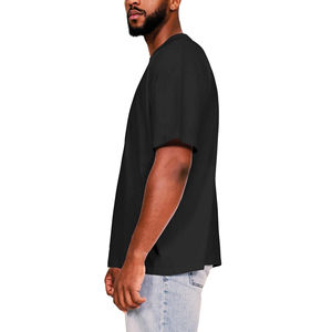 Nouveauté T-shirt uni épais, impression personnalisée en vrac, sonnerie de qualité supérieure, coupe carrée surdimensionnée, chemise 100% coton pour hommes - Product Image 2
