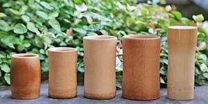 ถ้วยไม้ไผ่แบบใช้ซ้ําได้เป็นธรรมชาติและเป็นมิตรกับสิ่งแวดล้อม ซื้ออุปกรณ์เสริมถ้วยไม้ไผ่ บ้านและห้องครัว.. - Product Image 3