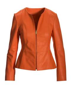 เสื้อแจ็คเก็ตหนังผู้หญิงขายดี แฟชั่นใหม่ เสื้อแจ็คเก็ตหนังผู้หญิง กันลม - Product Image 1