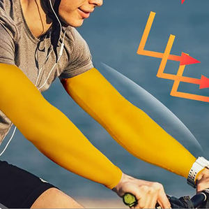 ปลอกแขนสำหรับออกกำลังกายกีฬาสุดหรูระบายอากาศได้ดีแห้งเร็วพร้อมชื่อทีมที่กำหนดเองวัสดุที่ดีที่สุดสำหรับกิจกรรมกลางแจ้ง - Product Image 3