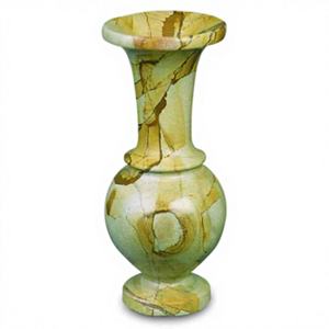 Vase à fleurs en marbre onyx jaune, fait main, pierre naturelle, décoration, art minéral poli, accent décoratif pour la maison, cadeau pour le salon - Product Image 1