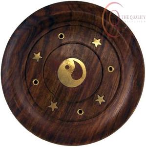 Quemador de Incienso de Madera Pulida para Yoga, Meditación y Alivio del Estrés - Product Image 2