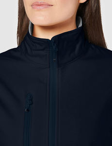 Women's New Fashion Solid Long Sleeve Zipper <b>Raw</b> Bomber Jacket Breathable <b>Cotton</b> Outerwear Stand Collar Winter Customizable - Product Image 6