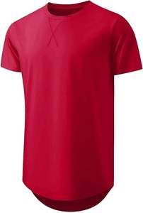 <b>Men</b> Crewneck <b>T</b>-<b>Shirts</b> Multipack Short Sleeve Hipster Hip Hop <b>Longline</b> Classic Tee Tops - Product Image 5