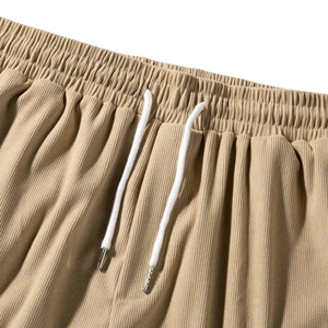 Short décontracté pour homme 100% coton respirant taille moyenne tricoté solide cordon de serrage qualité supérieure Offre Spéciale service OEM disponible - Product Image 4