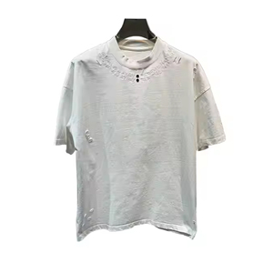 Camiseta Personalizada Lisa de Algodón Grueso, Camiseta con Diseños Personalizados, Impresión de Manga Corta, Camiseta Extra Grande para Hombre - Product Image 5