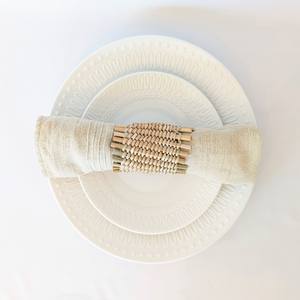 Anneaux de serviette en herbe de mer, accessoires de table de haute qualité, décoration de table, tissage en herbe de mer, anneaux de serviette - Product Image 2