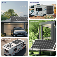 Panneaux solaires photovoltaïques de type N pour l'extérieur, panneaux monocristallins de charge avec vente en gros OEM Power Spot