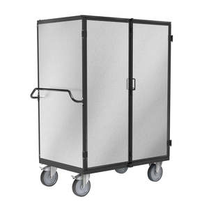 KMAS-2-ERGO Dark Grey Ergonomic Safety <b>Trolley</b> Four-Wheel Customizable OEM for Warehouse Shopping Storage Luggage Use <b>Platform</b> - Product Image 1