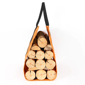 Nouveau transporteur de bois de chauffage en toile robuste ciré porte-bûches sac fourre-tout en bois pochette support de sac support - Product Image 5